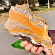 410G Natural Bumblebee Ocean Jasper Quartz Crystal Specimen Healing