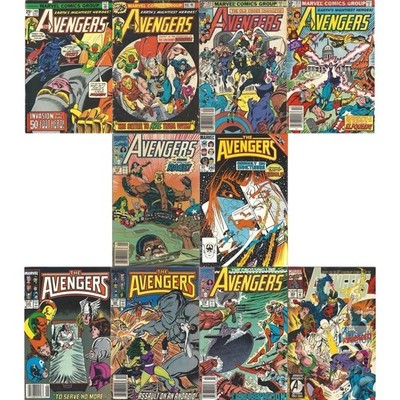 Avengers Comic Lot 10 Issues #140 362 Bronze Copper Rage Nebula Tigra Marvel