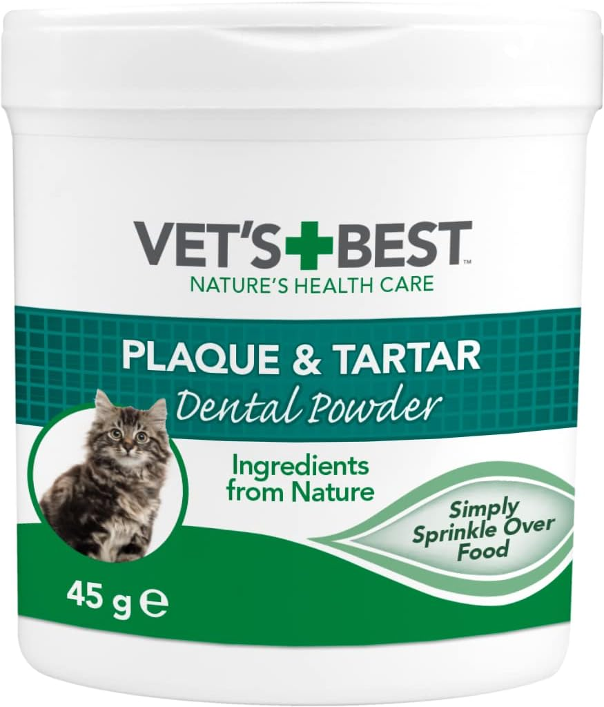 Natural Dental Powder for Cats | Clean Teeth and Fresh Breath - 45G