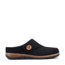 Earth Ezra Slip-On Cushioned Arch Support Womens Mules L All Black - 8.5 Wide