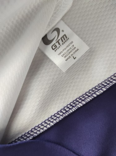 GTM Sportswear Womens Polo Shirt Purple White Size L - Picture 12 of 16