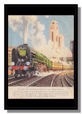 SR Britannia Pacific with the Golden Arrow leaving Victoria picture free p&p UK
