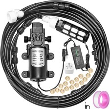Misting Cooling System with Pump Filter Kit,20FT/6M Mist Line 6 Brass Mist No...