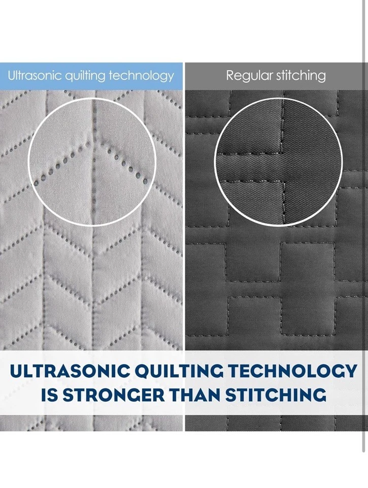 YIYEA Cooling Quilt Set, Arc-Chill Q-Max 0.5 Cool Quilt with 1 Pillow Sham(Twin) - Image 3 of 4