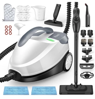 PHUEUT Steam Cleaner with 28 Accessories for Home, 1800W Powerful Multipurpose Steam Mo