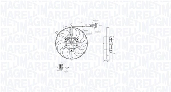 Magneti Marelli 069422883010 KüHlerlüFter Motor KüHlung FüR Audi Seat Skoda VW-image