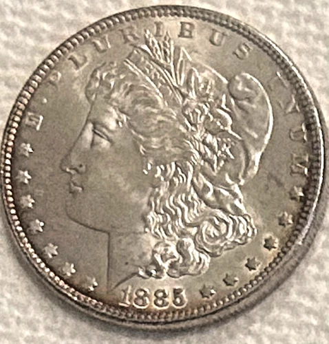 1885 P Morgan Beautiful BU coin full of luster cartwheel bright free ship Sigma+