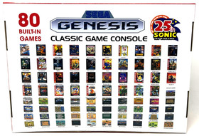 AtGames Sega Genesis Classic Game Console Sealed 80 Built-In Games Controllers