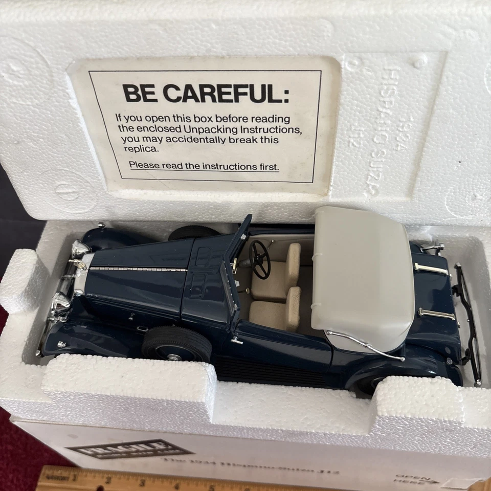 DANBURY COMO NUEVO 1934 HISPANO-SUIZA J12 EXHIBIDO EN CAJA Foto 3 de 4