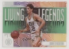 2019-20 Panini Illusions Living Legends Emerald John Stockton #14 HOF ng3