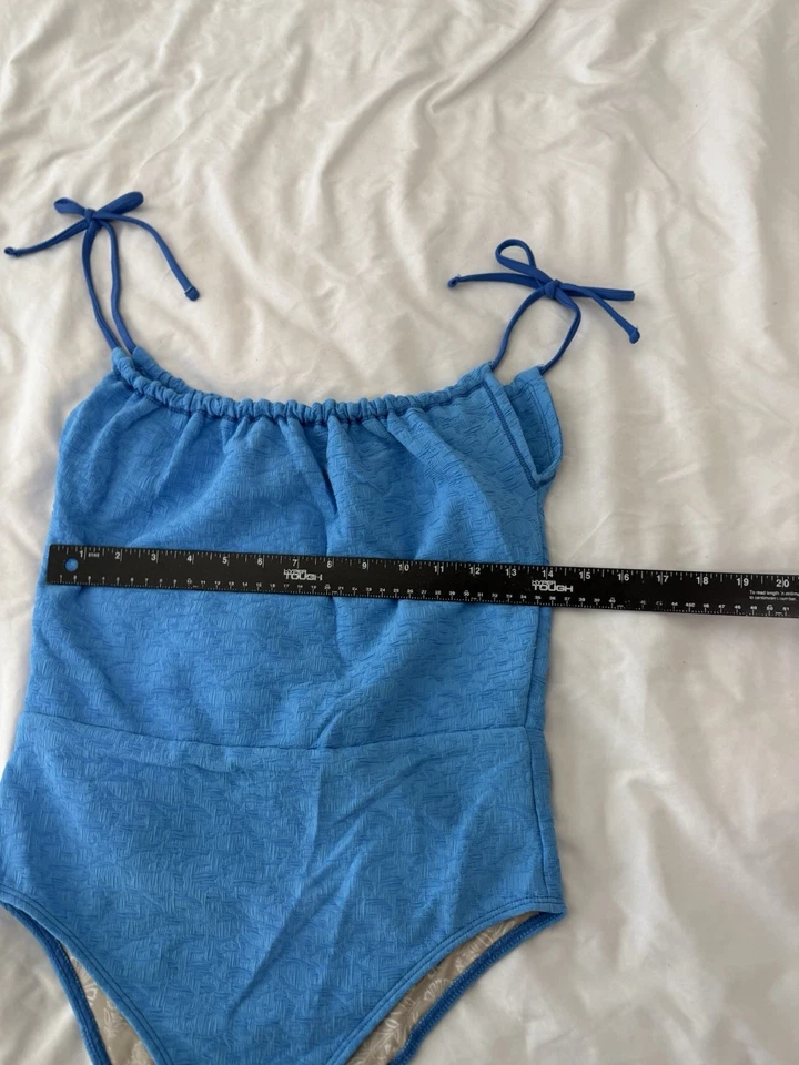 Free People Free-Est Margaret Conversível OnePiece Azul Tamanho Médio Novo com etiquetas $168 158 - Imagem 2 de 4