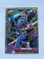 2025 Topps Cosmic Chrome - David Festa #150 Gold Interstellar Refractor /50 (RC)