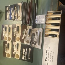 Vintage Lot Of Calligraphy Nibs ,Pen holders, Steelbrush Ink