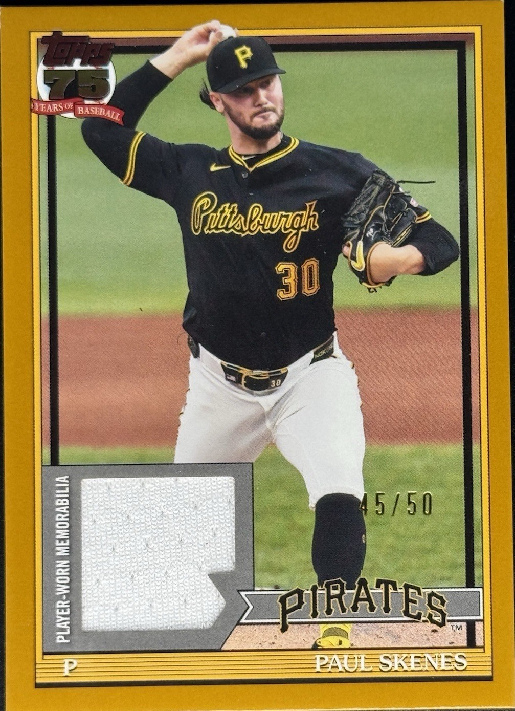 2026 Topps Series 1 - 1991 Topps Baseball Relics Paul Skenes #91R