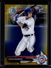 2017 Bowman Draft Logan Warmoth Chrome Gold Refractor 1st #/50 Blue Jays