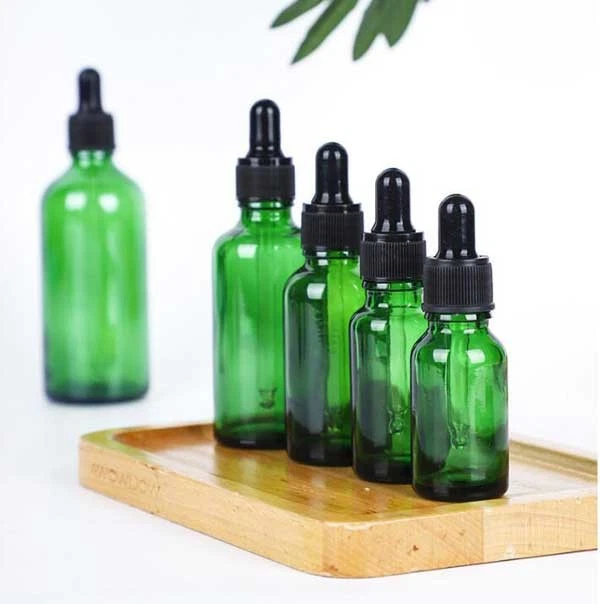 Compra a granel 5 ml-100 ml botella cuentagotas de vidrio de lujo con contenedor de gotas de aceite esencial B Foto 3 de 4