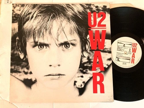 U2 - WAR,  1983 GERMAN PRESS, ISLAND VINYL LP GATEFOLD, VG+/VG+, 205 209