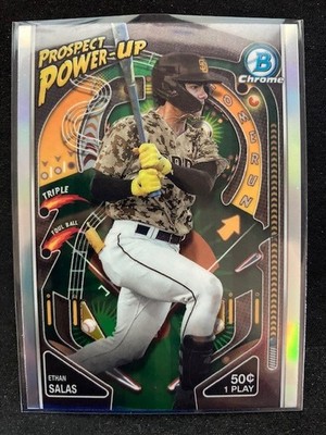 Ethan Salas - 2024 Bowman Chrome Prospect Power-Up RC #PP-11 San Diego Padres