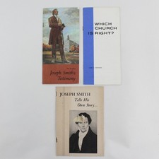 Vintage Lot of 3 Mormon Booklets 2 Joseph Smith 1 Church of Latter-Day Saints