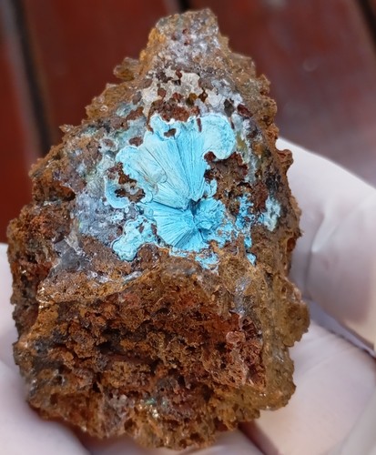 Shattuckite goethite and quartz - Tantara mine DRC Congo - Picture 7 of 12