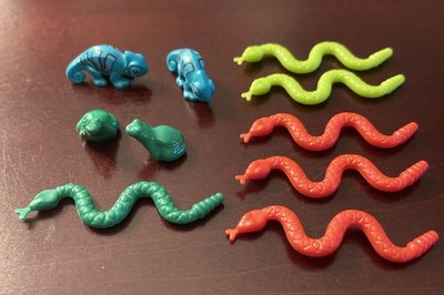 LEGO Animal Lot: Chameleon Iguana Gecko Lizard Frog Toad Snake