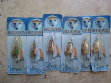 6 x Blue Fox Vibrax spinners