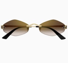 Cartier CT0433S 001 Gold Sunglasses Panthere New Authentic