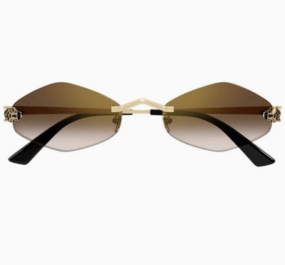 Cartier CT0433S 001 Gold Sunglasses Panthere New Authentic