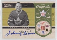 2012 Panini Classics Signatures The Originals 76/100 Johnny Bower Auto HOF 2d8