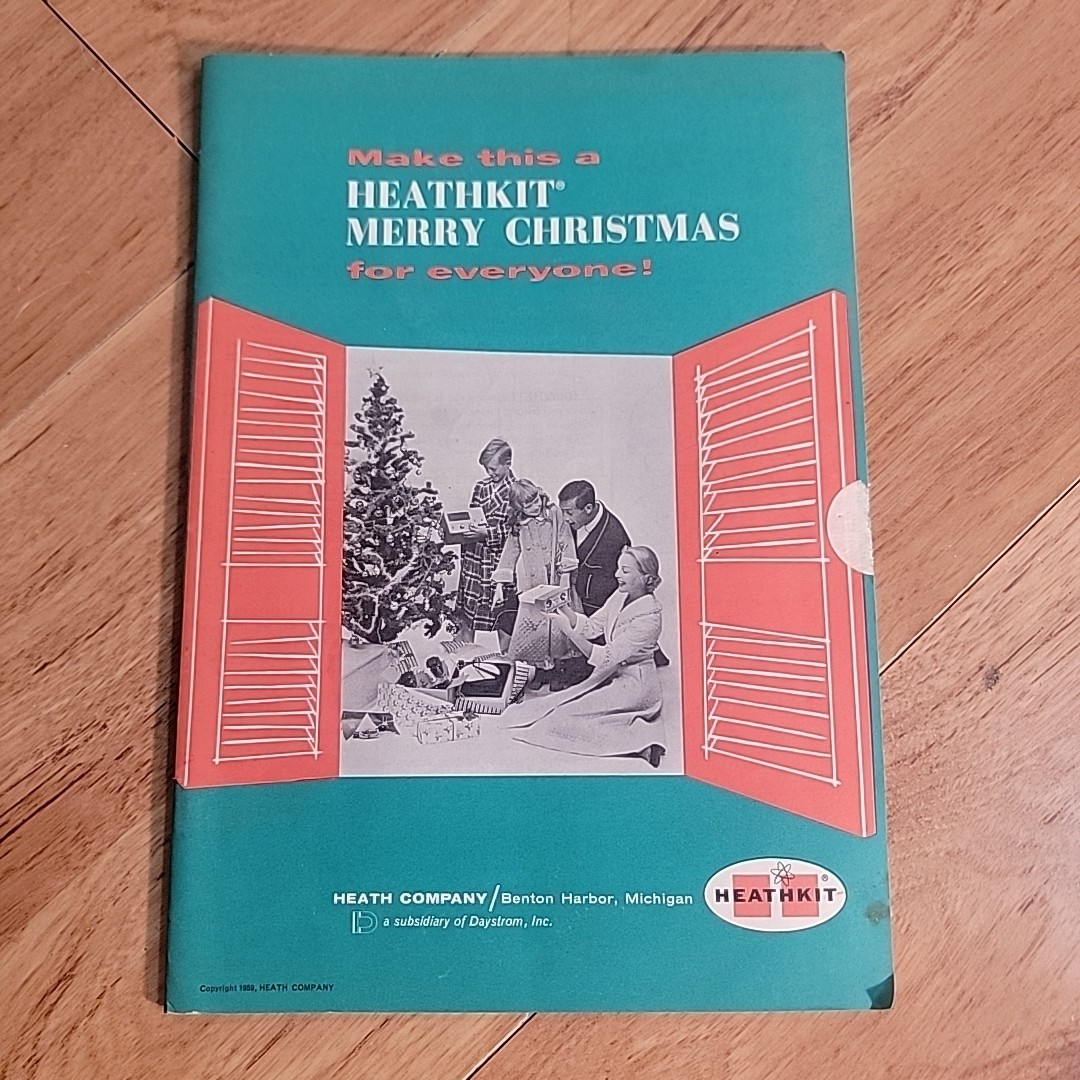 Vintage 1959 Heathkit Catalog Merry Christmas amplifier hi-fi tube