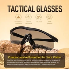 EARMOR G01 Safety Shooting Glasses - Anti-Fog Tactical Goggles Outdoor Unisex