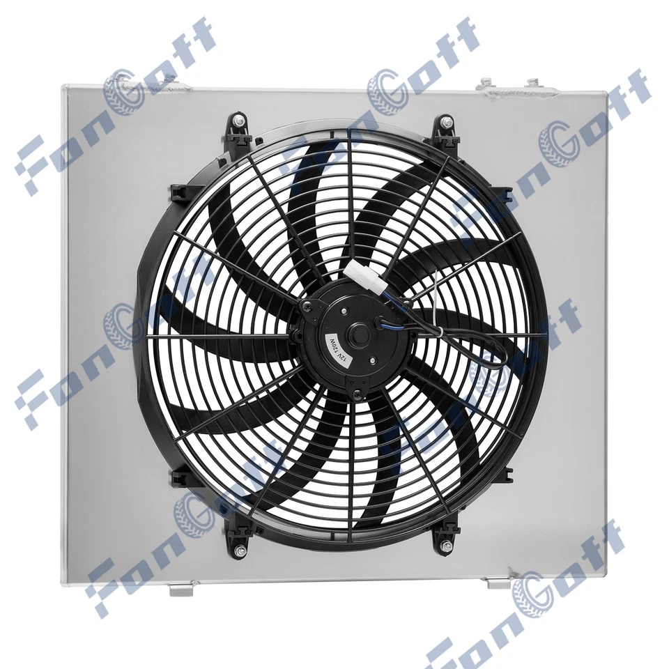 Aluminum Shroud+Electric Fan For 1993-1997 1995 Jeep Grand Cherokee 5.2L V8 Gas Foto 2 de 4