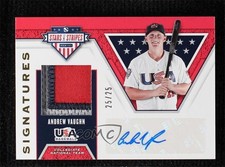 2019 USA Baseball Stars & Stripes Signatures Prime 25/25 Andrew Vaughn Auto 1v3