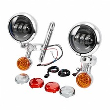 LED Fog Light Turn Signal for Harley 1997 2013 Touring Street Glide Road King