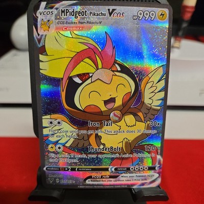 Pikachu Mega Pidgeot Pokemon Legendary Cute Cosplay Doujin ACG HOLO Card NM