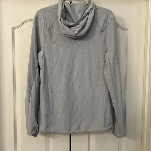 Felpa con cappuccio Lululemon Surge Warm full zip uomo taglia media grigia atletica corsa palestra - Foto 5 di 9