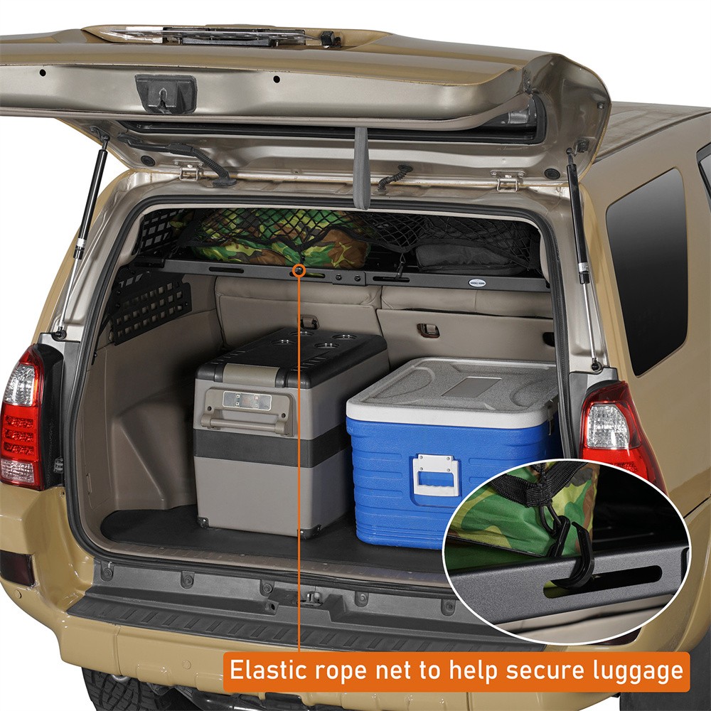 Hooke Road Rear Window Molle Panel& Interior Cargo Rack for 03-09 Toyota 4Runner