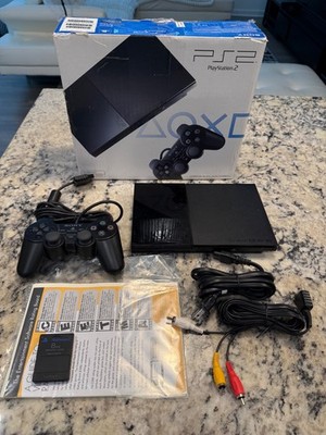 Playstation PS2 Slim SCPH-90001 with box and matching serial number.