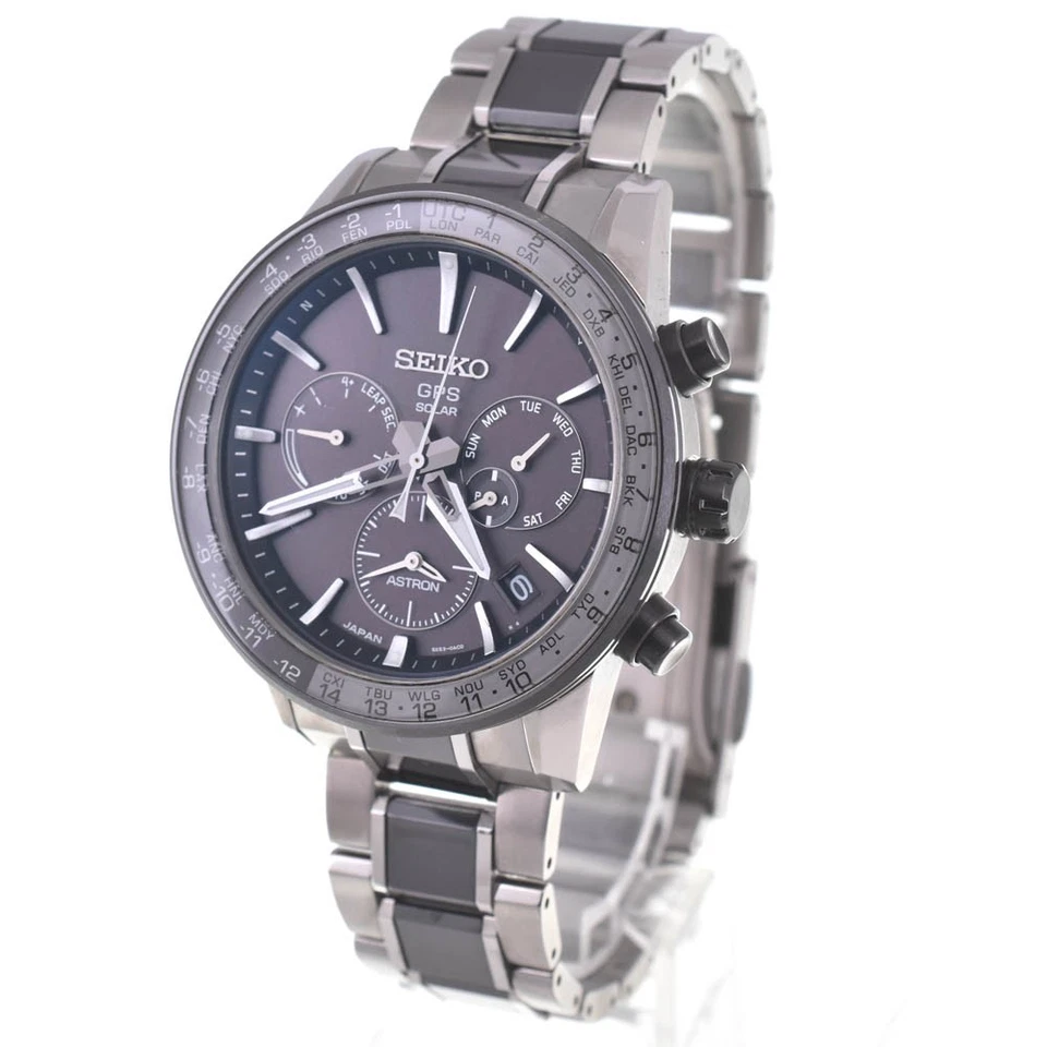 con papel SEIKO Astron serie 5X SBXC011/5X53-0AD0 GPS solar para hombre B#141875 Foto 2 de 4