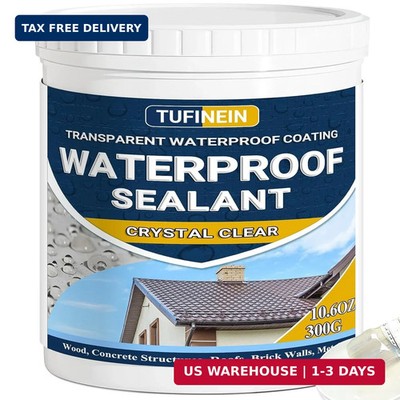 Transparent Waterproof Coating, TUFINEIN 10.6oz Invisible Waterproof Agent Indoo