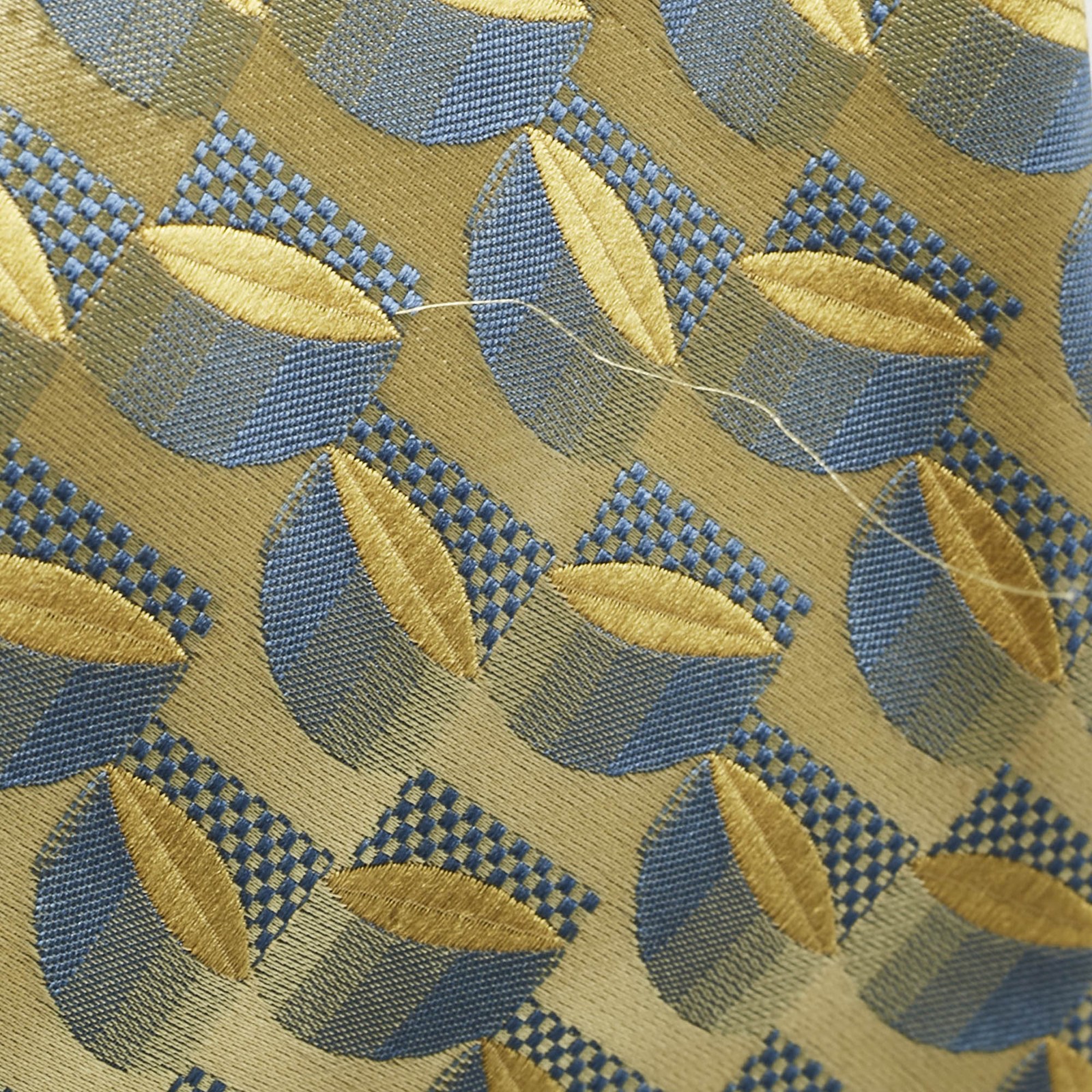 Gianfranco Ferre Yellow Patterned Silk Traditiona… - image 2