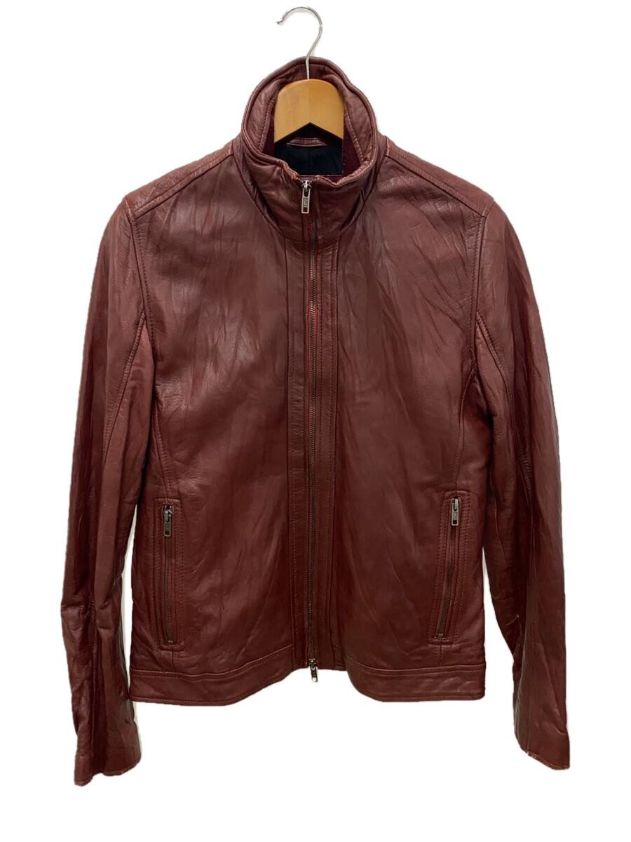 Liugoo Genuine Sheepskin Leather Jacket Blouson Plain Style M Size 1256