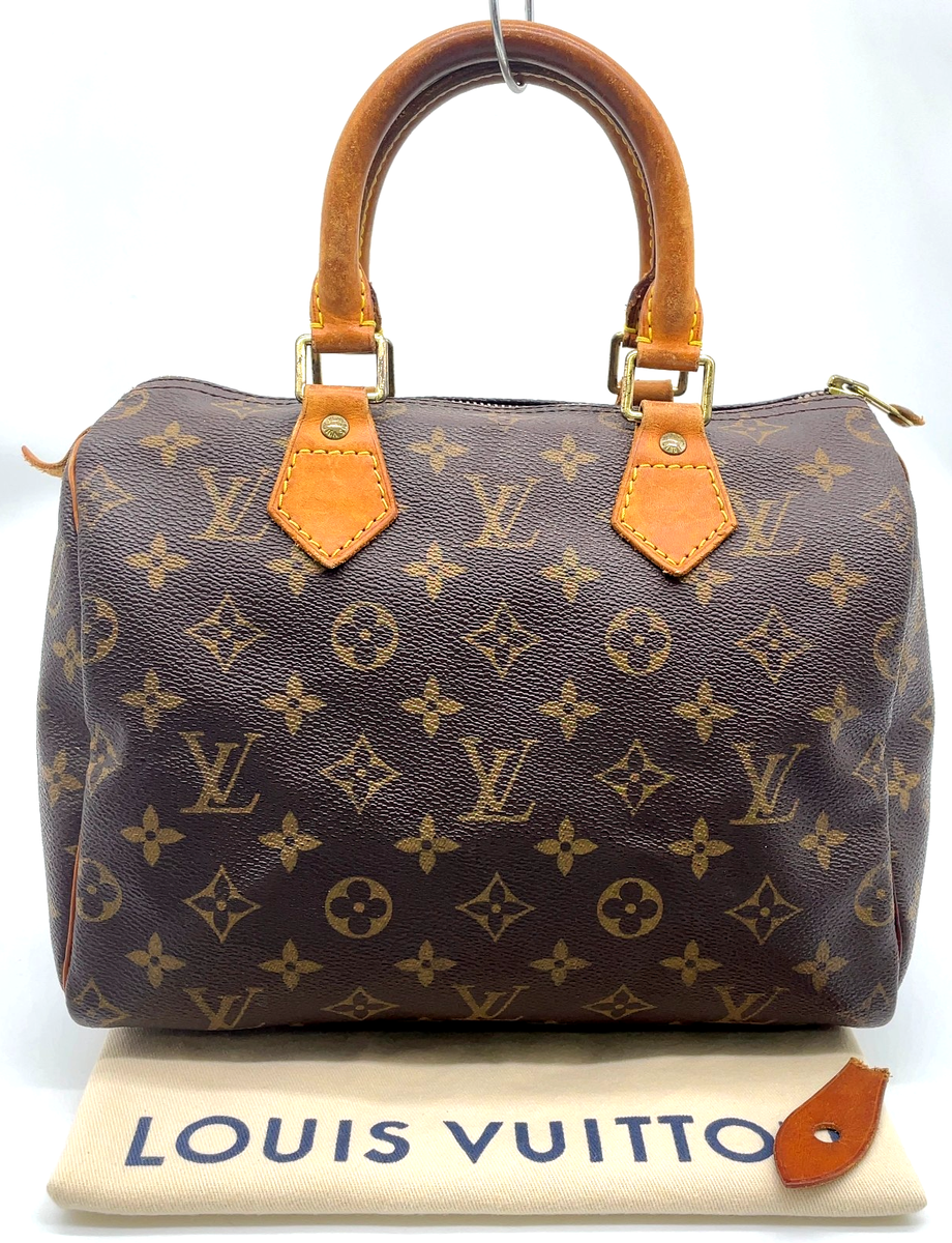 Auth Louis Vuitton Monogram Speedy 25 M41528 Hand bag Comes W
