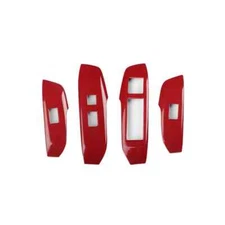 For Lexus NX 2015-2020 RHD ABS Red Carbon Fiber Accessories Interior Stickers