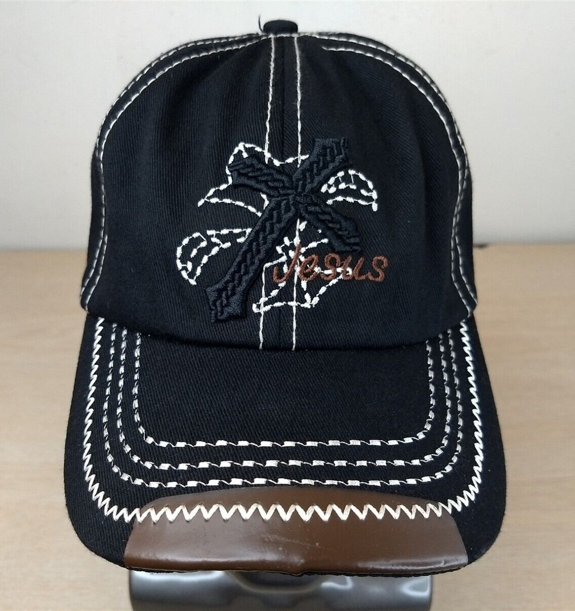 JESUS CROSS ADJUSTABLE STRAPBACK BASEBALL HAT/CAP… - image 1