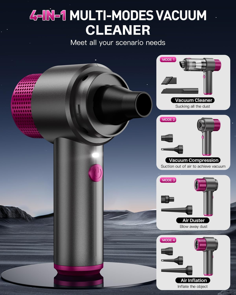 Handheld Car Vacuum Cleaner Cordless, 15000PA High Power Car Vacuum