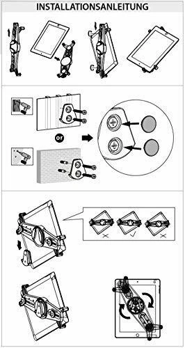 7 - 10,4 per Tablet Supporto da Parete Montaggio a Lenovo Idea Scheda M8 TAB4 - Immagine 4 di 4