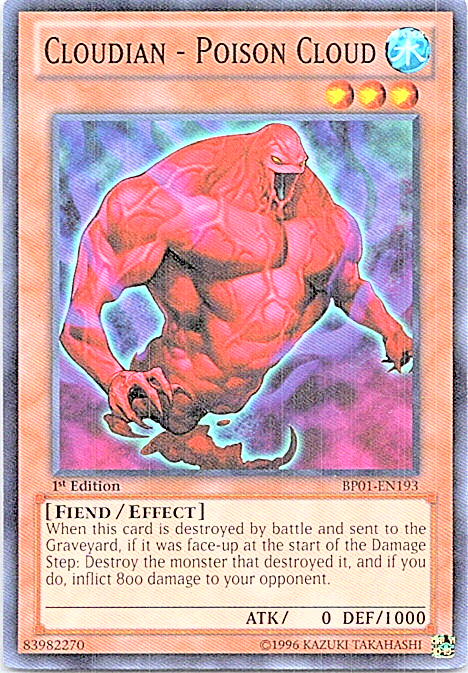 Yu-Gi-Oh! Karte „Cloudian – Poison Cloud“ (BP01-EN193) – Common, 1st Edition Aus Battle Pack: Epic Dawn