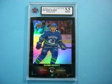 2019/20 UPPER DECK TIM HORTONS NHL HOCKEY CARD 83 QUINN HUGHES ROOKIE RC KSA 9.5
