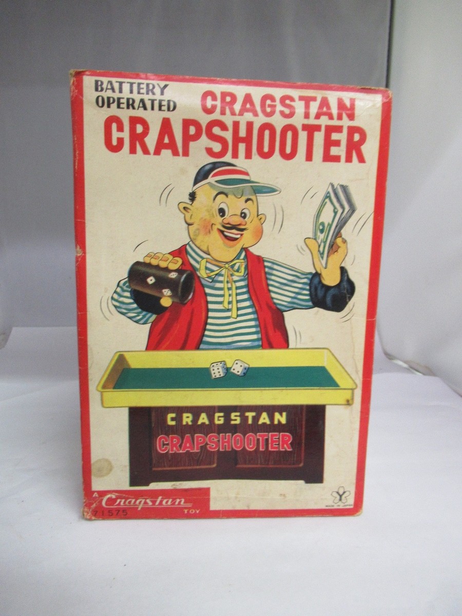 CRAPSHOOTER CRAGSTAN 米澤玩具　賭博師　日本製　電動式　箱付 CRAPSHOOTER CRAGSTAN 米澤玩具 賭博師 日本製 電動式 箱付
